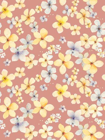 435803-时尚简约浪漫水彩手绘小碎花