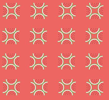 435828-趣味格子西瓜夏日清新华亿平台