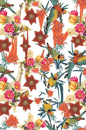 豹纹花印花华亿平台图片