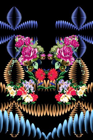 花卉印花华亿平台图片