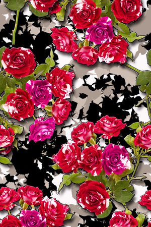 复古印花华亿平台图片