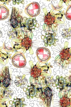 手绘印花华亿平台图片