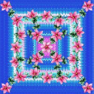 波浪印花华亿平台图片