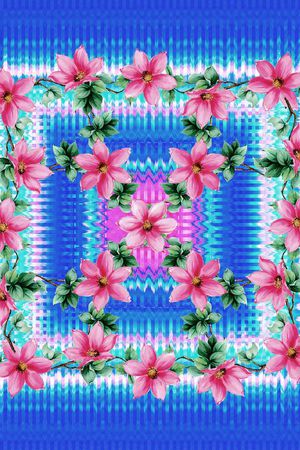 波浪印花华亿平台图片