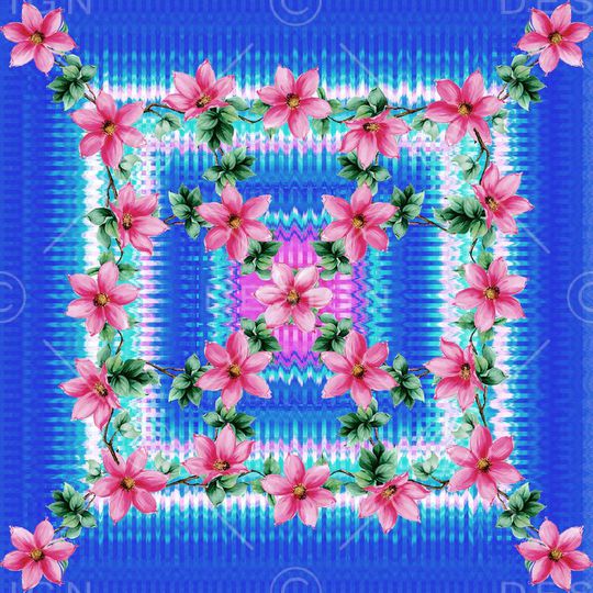 波浪印花华亿平台图片