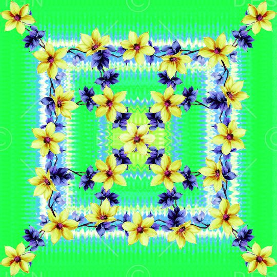 波浪印花华亿平台图片