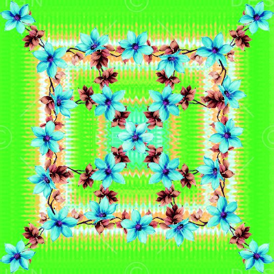 波浪印花华亿平台图片