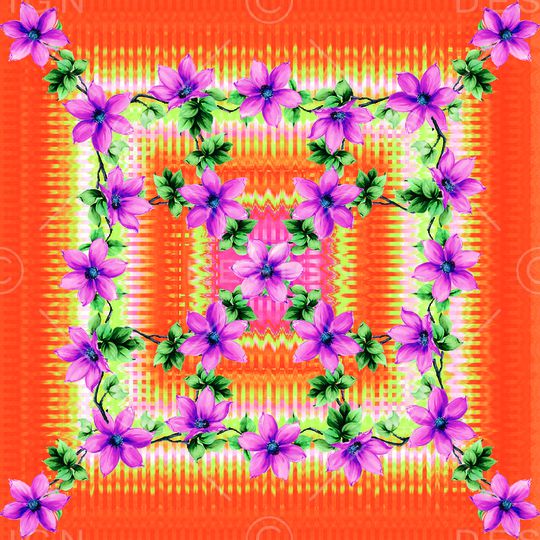 波浪印花华亿平台图片