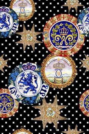 大牌男装印花华亿平台图片