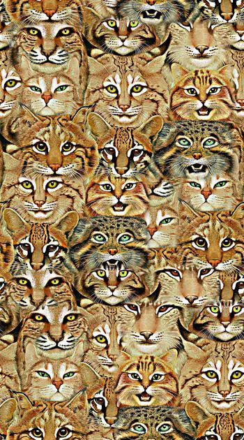 436145-创意手绘豹子头满版 服装