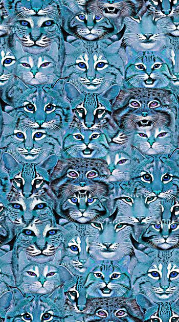 436147-创意手绘豹子头满版 服装