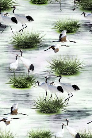 中国风印花华亿平台图片