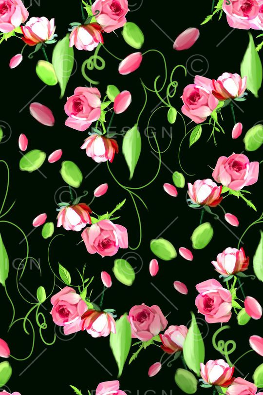 花瓣印花华亿平台图片