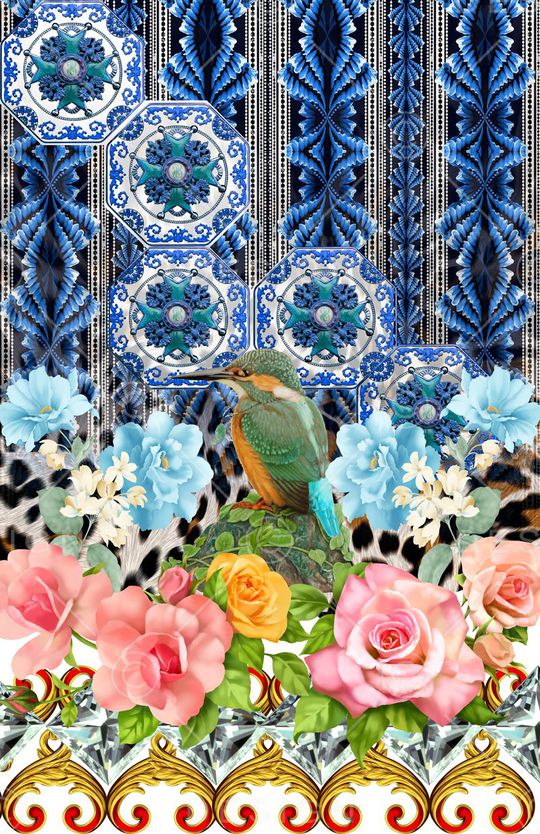 豹纹印花华亿平台图片