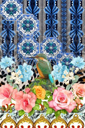 豹纹印花华亿平台图片