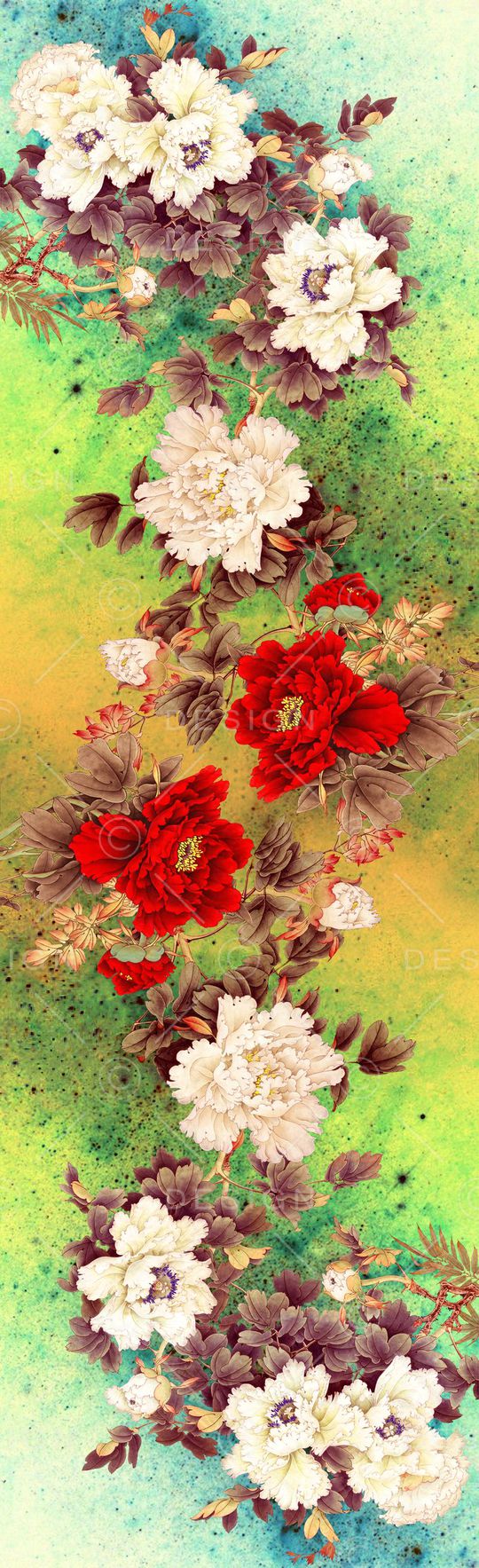 中国风印花华亿平台图片