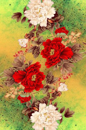 中国风印花华亿平台图片