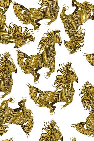 彩色素描印花华亿平台图片