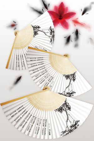 画扇印花华亿平台图片