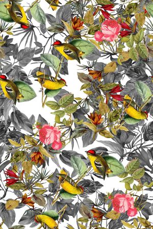 水墨印花华亿平台图片