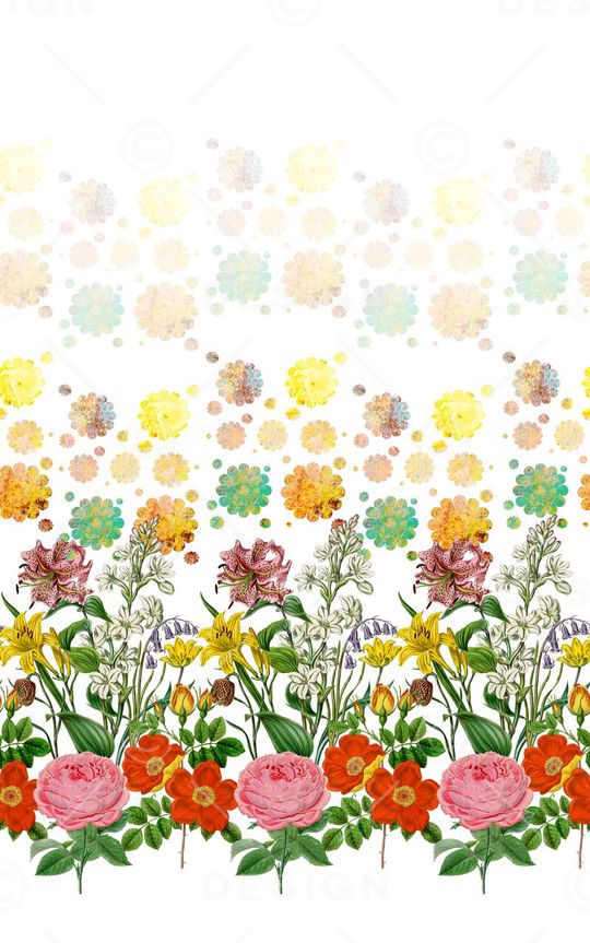 田园风印花华亿平台图片