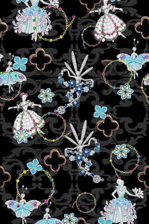 梵克雅宝印花华亿平台图片