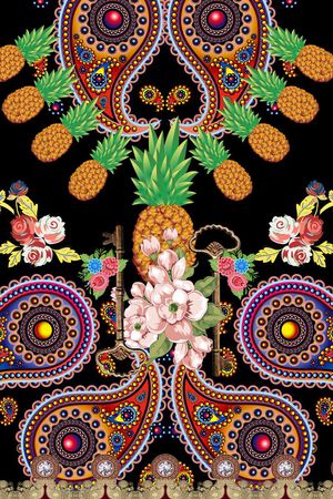 菠萝印花华亿平台图片