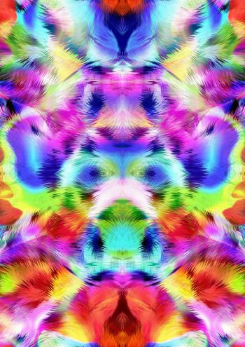 436431-民族风情多彩羽毛动物毛幻彩羽毛系列