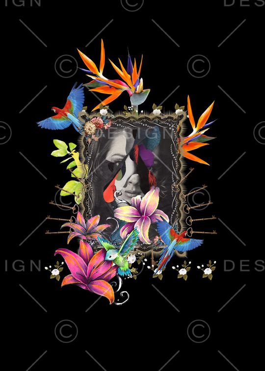 定位时尚印花华亿平台图片