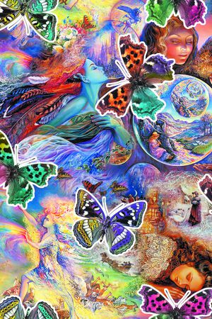 抽象印花华亿平台图片