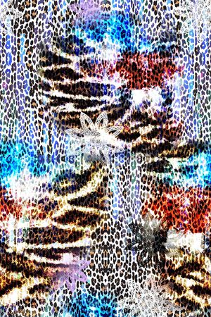 豹纹印花华亿平台图片