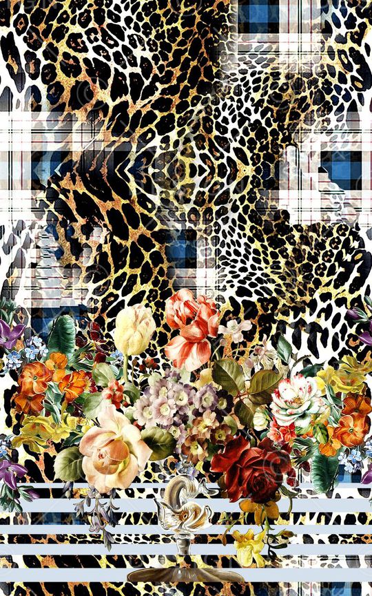 豹纹印花华亿平台图片