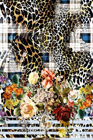 豹纹印花华亿平台图片