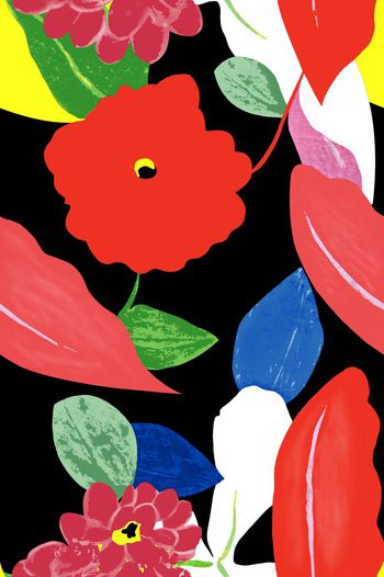 抽象印花华亿平台图片