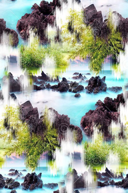 风景照片印花华亿平台图片