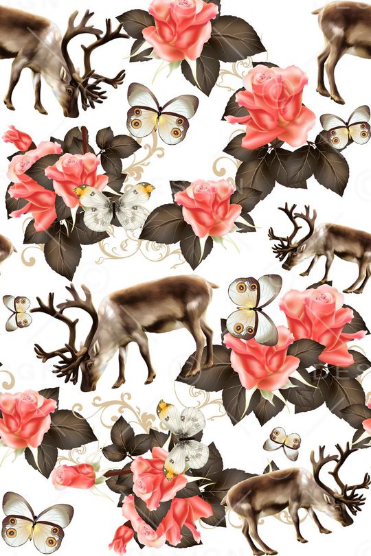 古典复古蝴蝶印花华亿平台图片