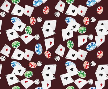 436681-时尚3D立体空间扑克牌赌注印花2