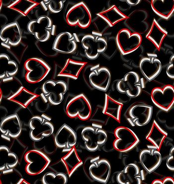 436685-时尚3D立体扑克牌标志数码印花