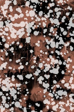 抽象水墨印花华亿平台图片