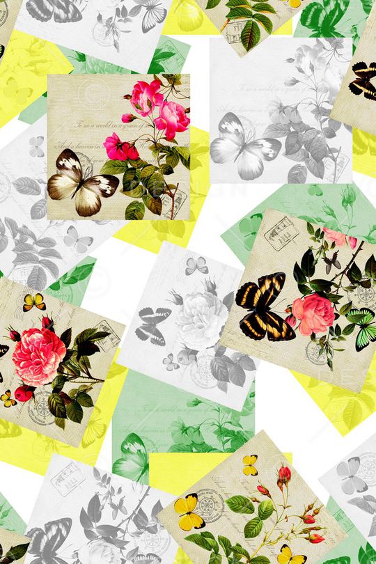 复古印花华亿平台图片