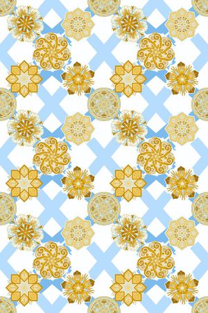 传统小清新印花华亿平台图片