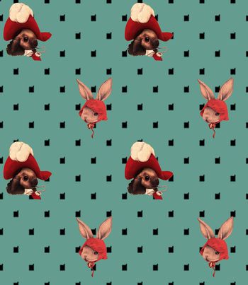 436969-贵族小兔子波点时尚华亿平台