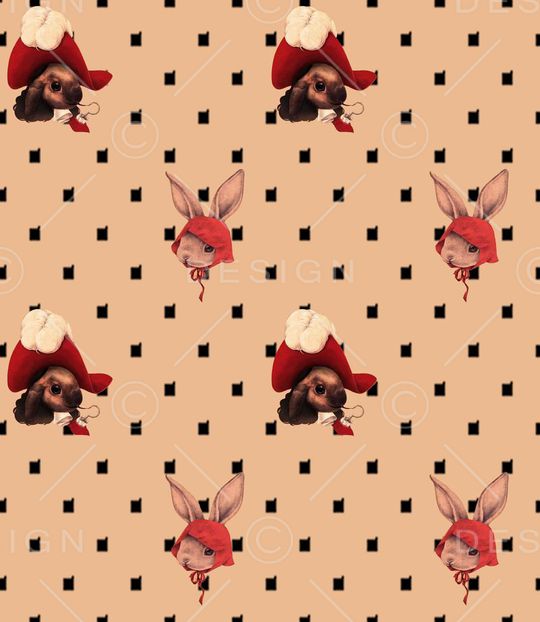 小兔子印花华亿平台图片