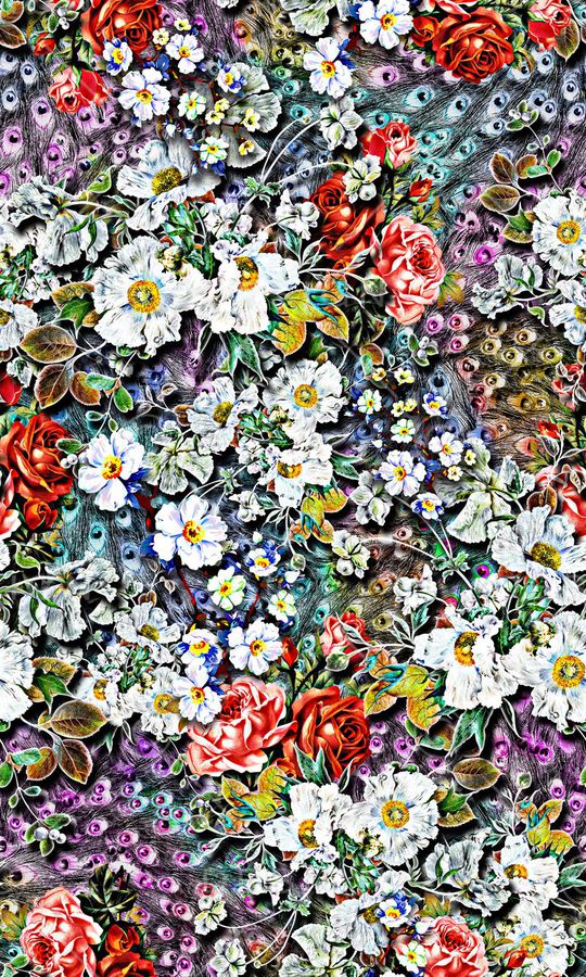 五彩印花华亿平台图片