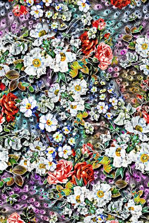 五彩印花华亿平台图片