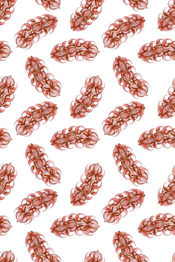 436976-夏季清新风。水蓝色多叶花