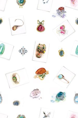 清新手绘印花华亿平台图片