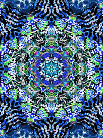 436982-民族风水墨水彩扎染斑马纹组合女装衬