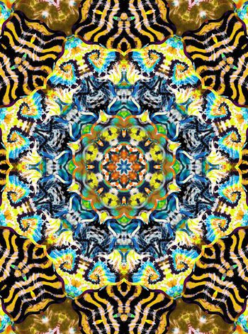 436983-民族风水墨水彩扎染斑马纹组合女装衬