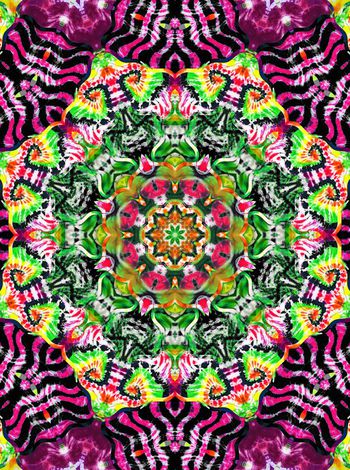 436984-民族风水墨水彩扎染斑马纹组合女装衬